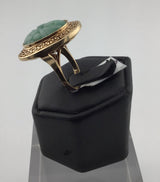 14KY Jade w/ Gold Halo R471