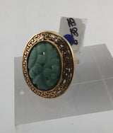 14KY Jade w/ Gold Halo R471