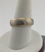 14KYW Two-Tone Wedding Band R476