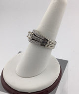 14KW Tripple Band Diamond Ring R478