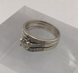 14KW Tripple Band Diamond Ring R478