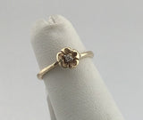 14KY Dainty Flower Diamond Ring R481