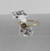 14KY Dainty Flower Diamond Ring R481