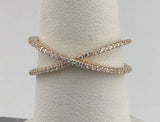 14KR Rose Colored Diamond Ring R491
