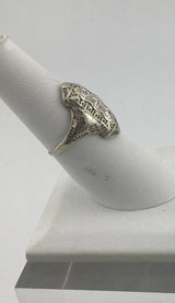 18KW Vintage Diamond Ring R494