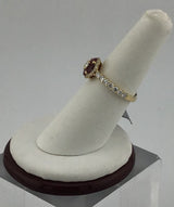 14KY Ruby + Diamond Cluster Ring R500